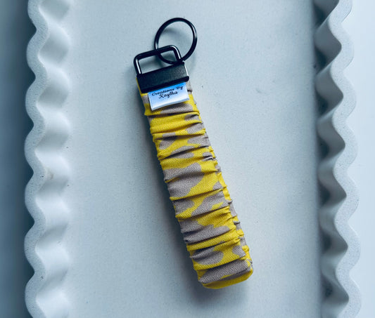 Yellow Pattern Wristlet