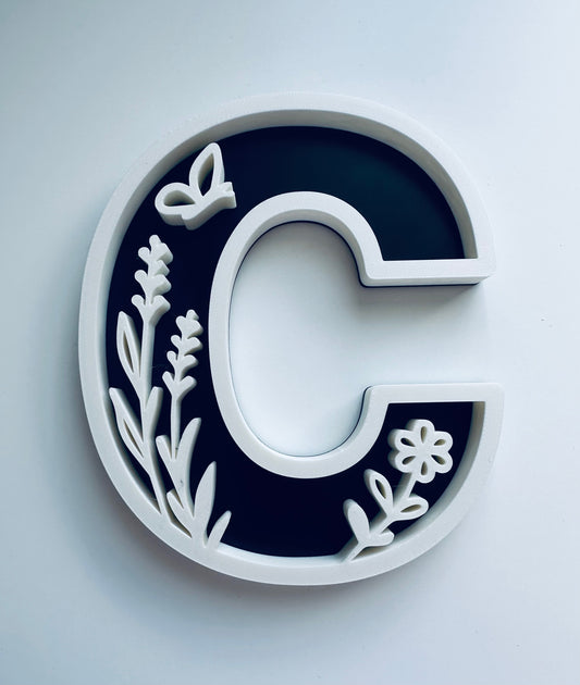Custom Letter- Flower
